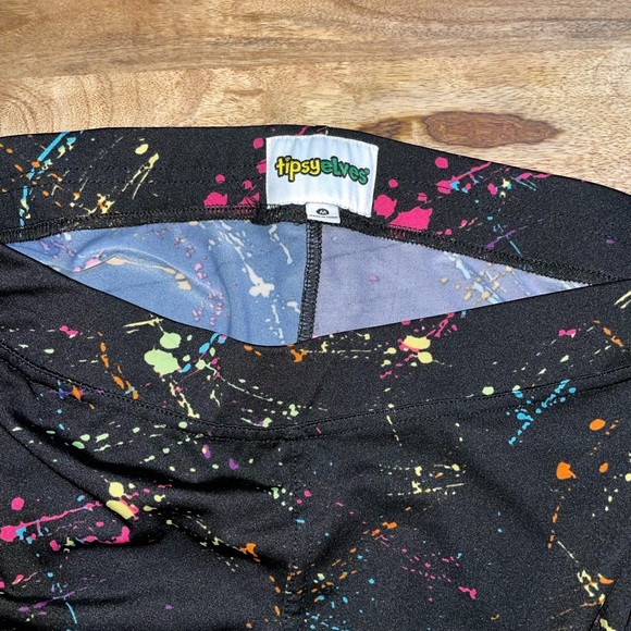 Tipsy Elves Color Splash Leggings - Picture 3 of 6